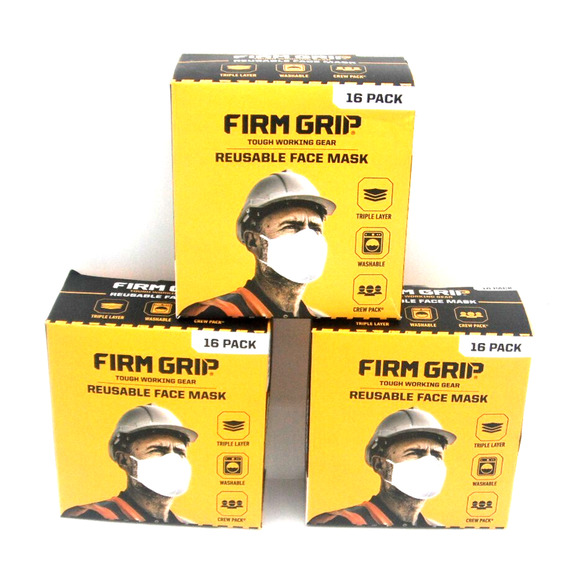 Firm Grip Reusable Face Masks - Open Box - 3 Boxes Of 16 - Picture 1 of 4